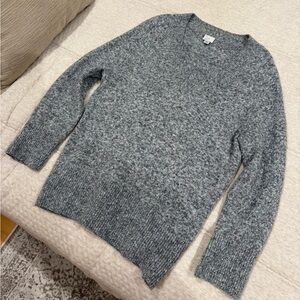 Gray V-Neck Sweater